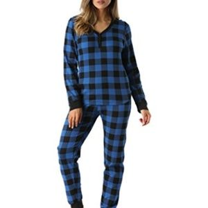 XL Blue buffalo check pajamas